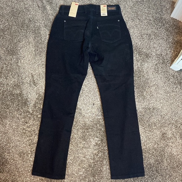 Levi’s Womens 529 Black Jeans Curvy Skinny Mid Rise Straight Leg sz 10 M 30W NWT - Picture 4 of 6